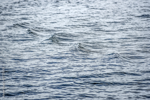 Small waves on a calm northern sea