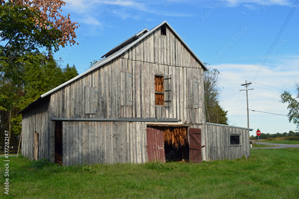 landscape photo of an old tobacco barn drying tobacco landscape photo of an old tobacco barn drying tobacco