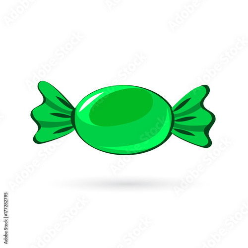 Candy lollipop on a white background. Vector illustration