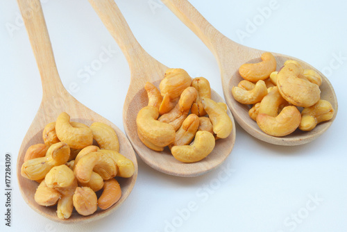 Roasted cashews. Organic roasted cashews 