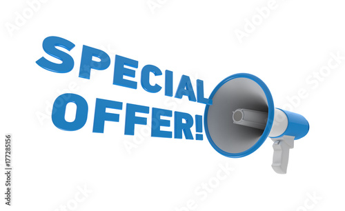 Megaphone. Special Offer concept.