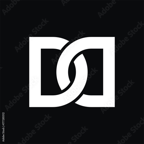 DD logo initial letter design template vector
