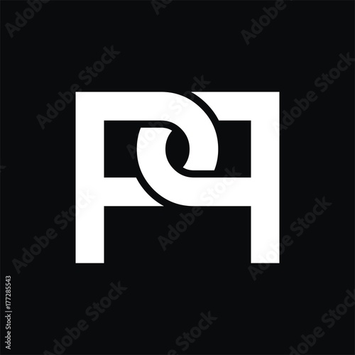 PP logo initial letter design template vector photo