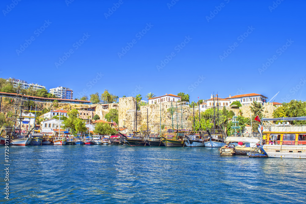 Harbor in old town Kaleici - Antalya, Turkey