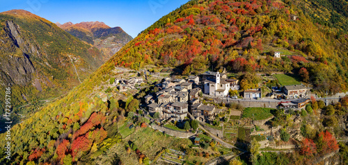 Roncaiola - Tirano - Valtellina (IT) - Vista aerea autunnale
