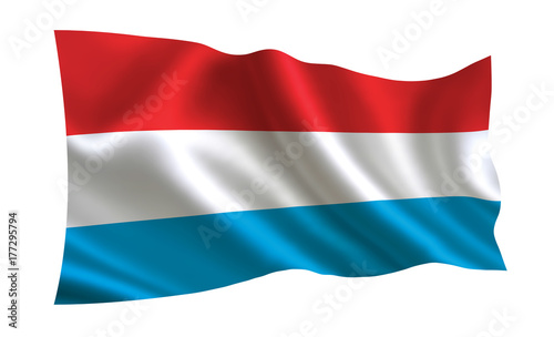 Luxembourg flag, A series of flags of the world. 