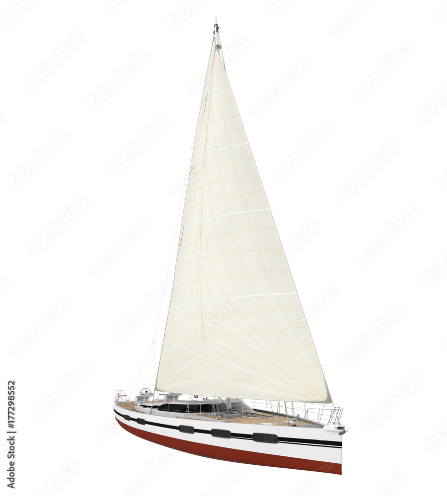 Sail Boat Isolated