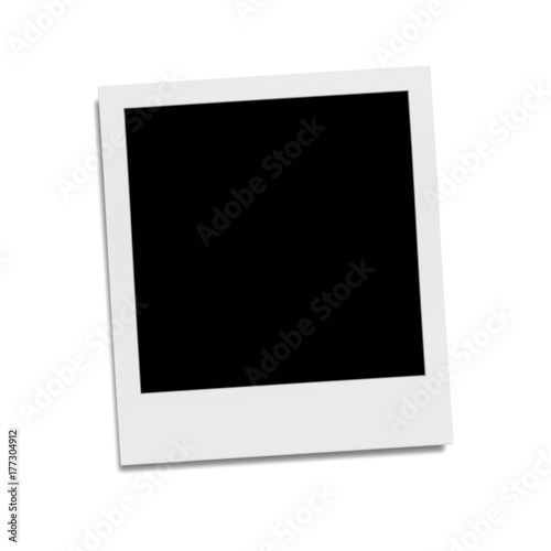 typical polaroid picture frame for your content photo