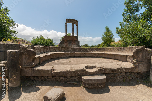 Ruins in the archaeological site of Pompeii, a city destroyed by the eruption of Mount Vesuvius  2000 years ago, Pompeii, Italy photo