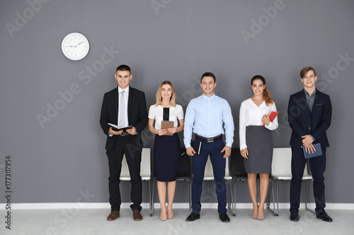 Group of people waiting for...