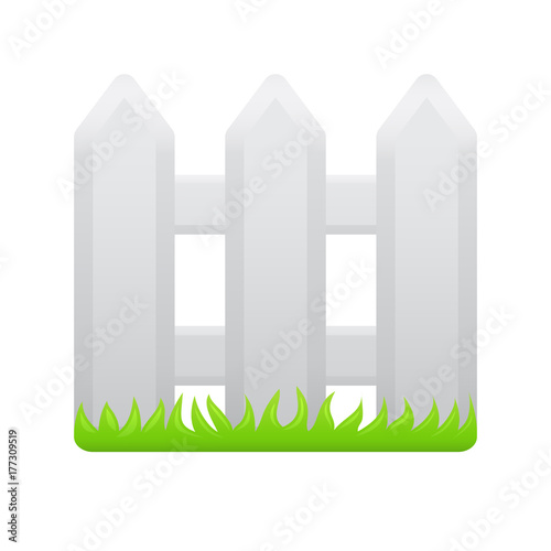 White Fence - Novo Icons. A professional, pixel-aligned icon designed on a 32 x 32 pixel grid and redesigned on a 16 x 16 pixel grid for very small sizes.
