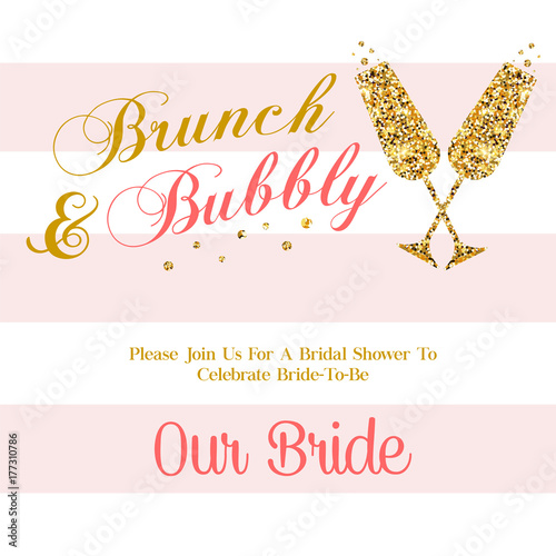 Brunch and Bubbly invitation