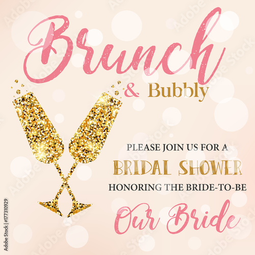 Brunch and Bubbly invitation