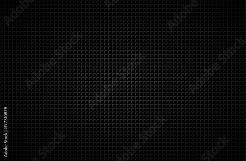 Dark abstract background with grey corners, carbon fiber, vector illustration