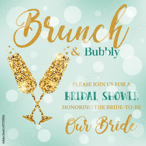 Brunch and Bubbly invitation