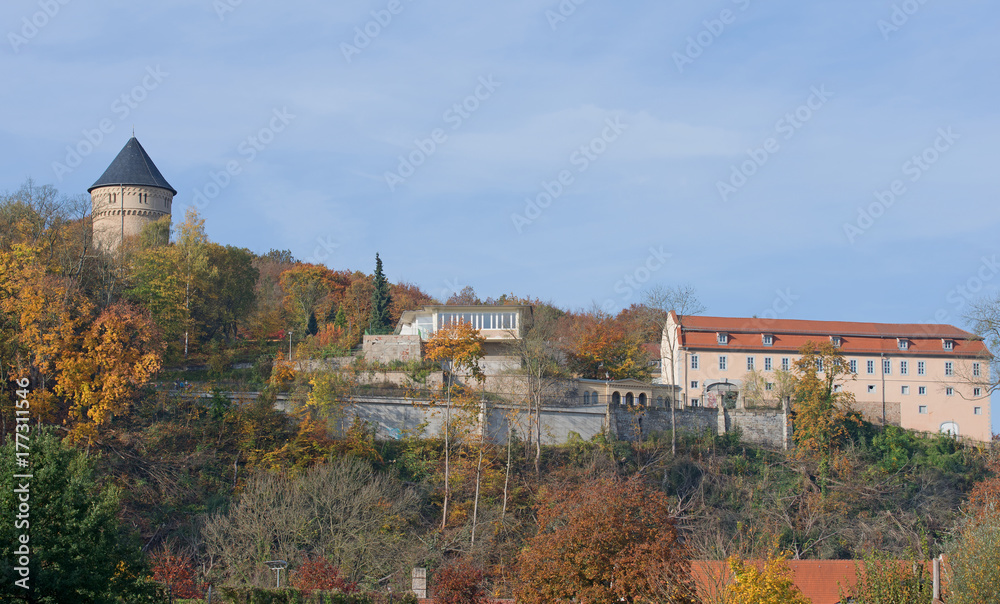 Bergfried, Schloss Osterstein, Terrassencafe, Gera