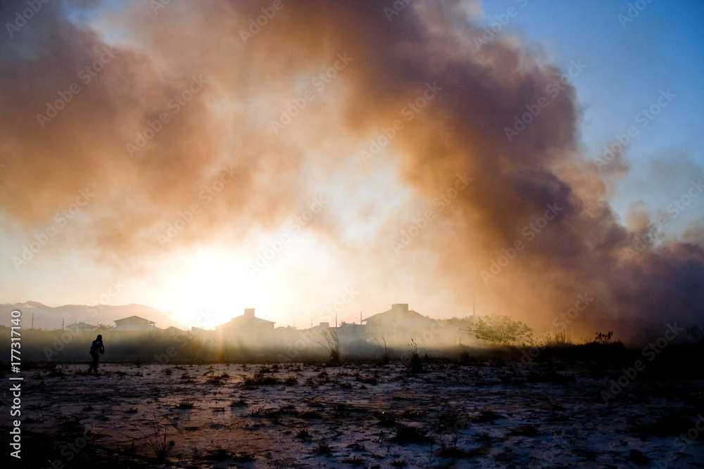 Obraz premium Incêndio