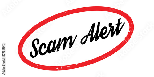 Scam Alert rubber stamp. Grunge design with dust scratches. Effects can be easily removed for a clean, crisp look. Color is easily changed.