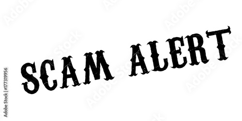 Scam Alert rubber stamp. Grunge design with dust scratches. Effects can be easily removed for a clean, crisp look. Color is easily changed.