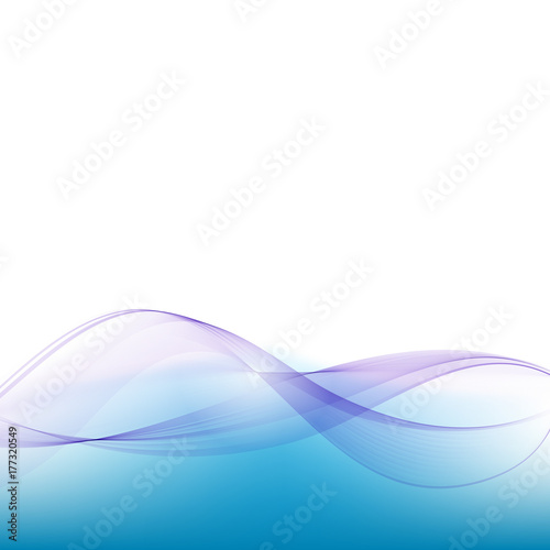 Blue curve abstract background