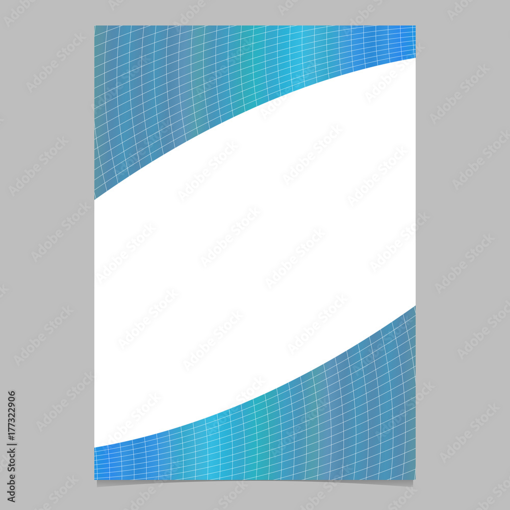 Abstract modern colorful gradient curved grid pattern page, brochure template - vector flyer background design