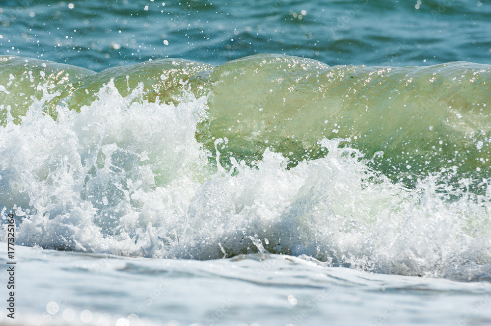 The top view of big wave in the ocean The top view of big wave in the ocean