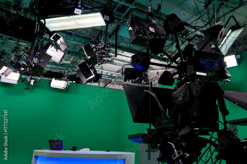 the television equipment in the Studio