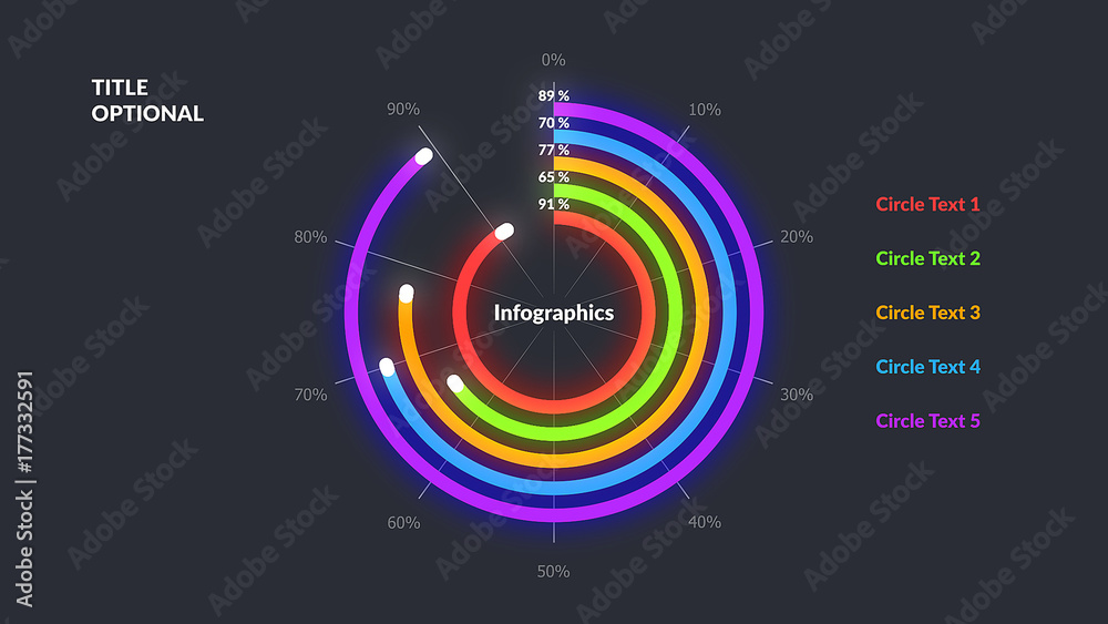 Infographics Circle Chart Stock Template Adobe Stock