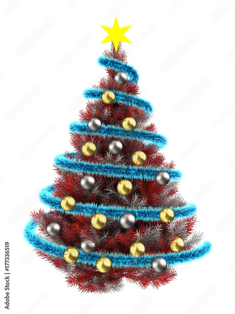 3d tinsel blue 3d tinsel blue