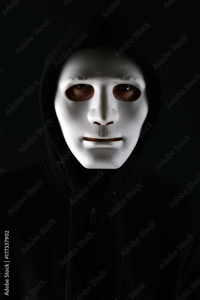 Man in a mask with a gun Man in a mask with a gun