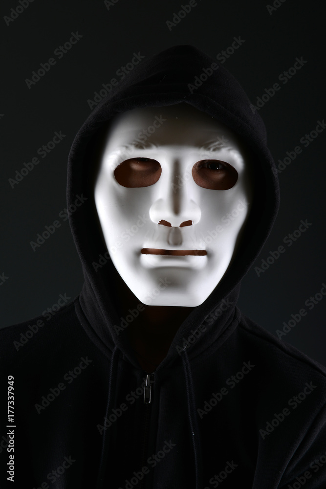 Man in a mask with a gun Man in a mask with a gun