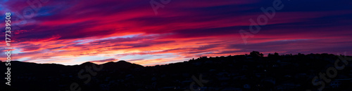 Panoramic sunset made from 4 24 meg pictures © Campbell