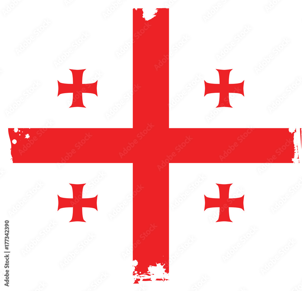 Vector Georgia Flag, Georgian Flag (Vector Art) Vector Georgia Flag, Georgian Flag (Vector Art)
