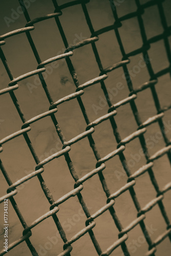 abstract texture of a metal grid surface