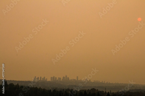 Forest fire smog   ber Vancouver