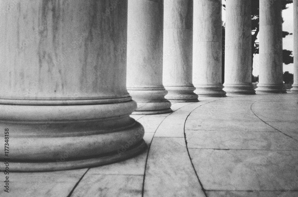 Columns at the Jefferson Memorial