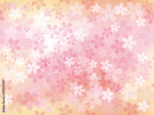 シームレスな桜の背景