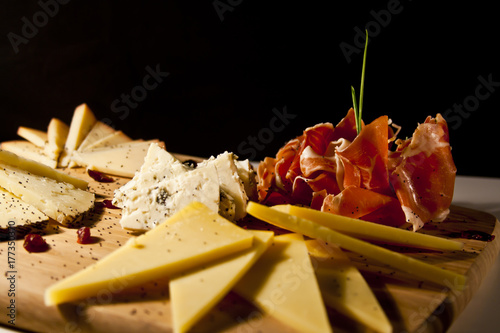 Cheese platter assortment  photo