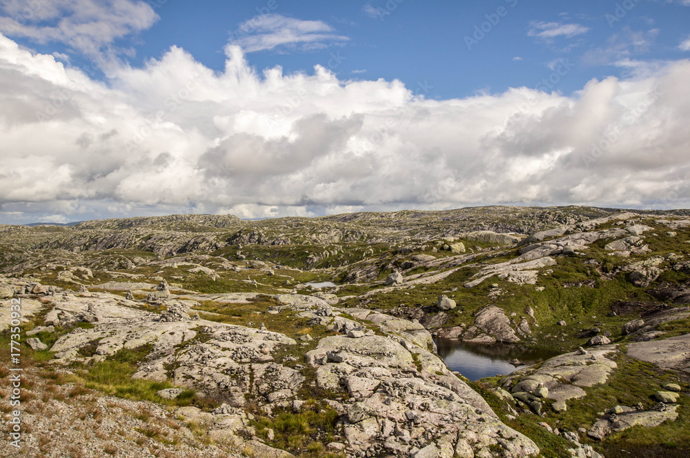 Steinige Landschaft in Norwegen Steinige Landschaft in Norwegen