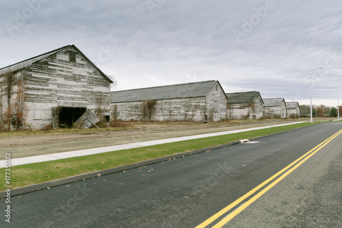 Urban Sprawl Encroaching Rural Connecticut Tobacco Farm photo