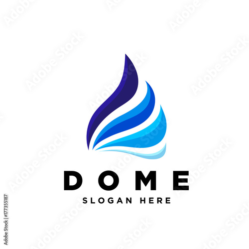 Abstract Blue Dome