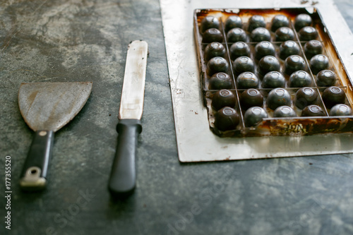 Truffles being prepared