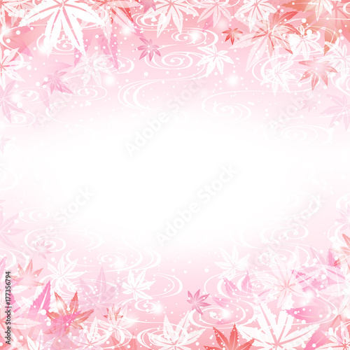 もみじ　紅葉　背景　素材