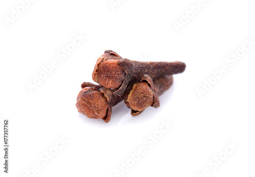 Cloves on a white background