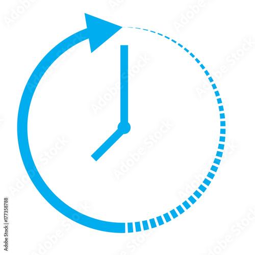 passage of time icon on white background. passage of time sign. flat style.