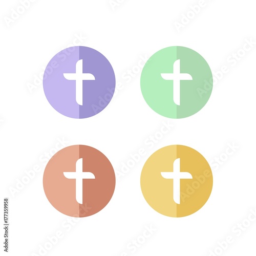 Retro Cross Icon Set