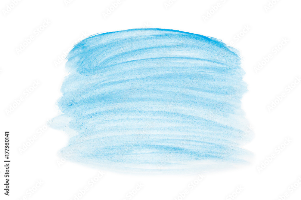 Abstract blue watercolor art hand paint on white background,Watercolor background. . Abstract blue watercolor art hand paint on white background,Watercolor background. .