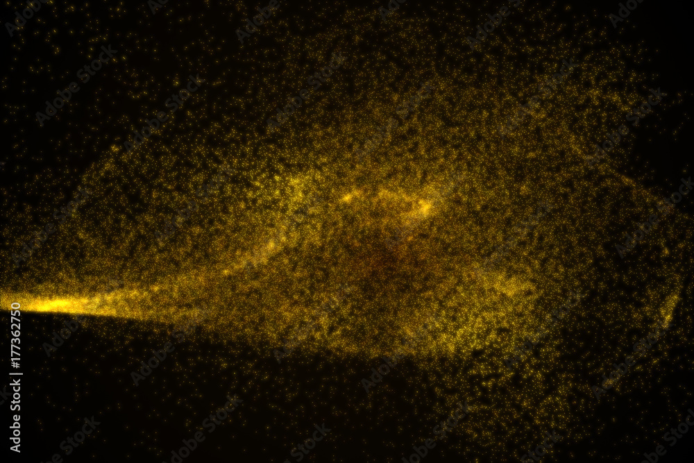 Abstract background made of yellow glowing particles Abstract background made of yellow glowing particles
