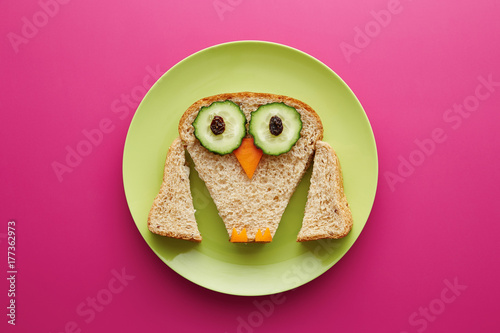 Food for kids - funny owl