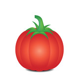 Tomato isolate on white background, Ripe Tomato